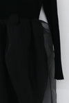 SWAYING/KNIT Organza Swivel Dress SW212LS17 Black PS30